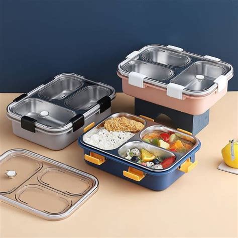 stainless steel lunch box leak proof with bag|leakproof stainless steel lunch box.